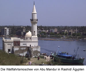 Die Wallfahrtsmoschee von Abu Mandur in Rashid/ gypten